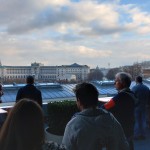 Ein Blick vom Parlament zur Hofburg